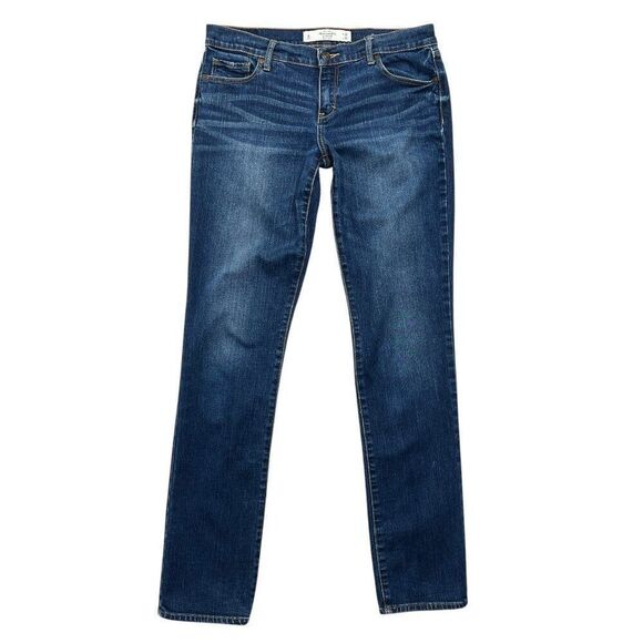 Abercrombie & Fitch Erin Jeans Womens Size 8L Perfect Stretch Straight Leg Denim - Picture 1 of 10